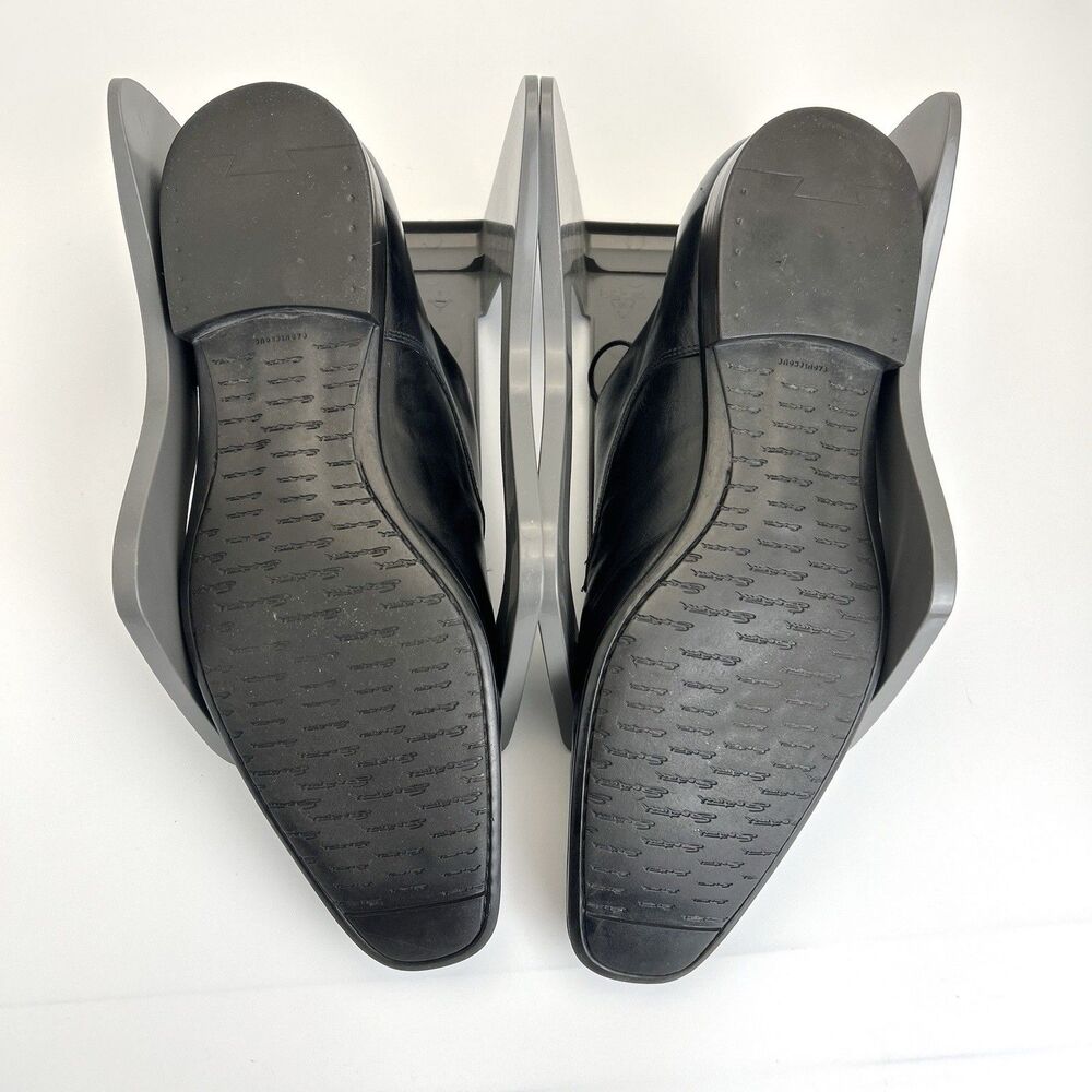 Santoni Pritchard Dress Shoes Mens Sz 9 D Apron Toe Lot Of 2 Black/Brown READ - Picture 16 of 16
